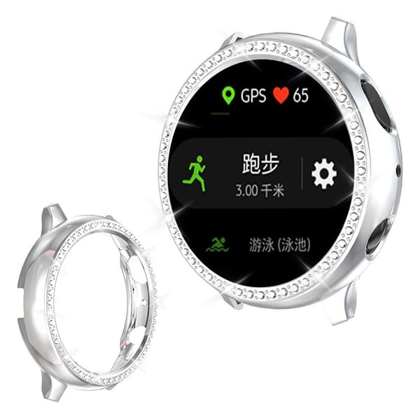 Samsung Galaxy Watch Active 2 - 44mm cool rhombus etui - Sølv Silver grey