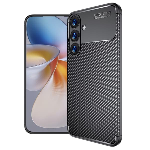 Carbon Shield Samsung Galaxy S25 cover - Sort Black