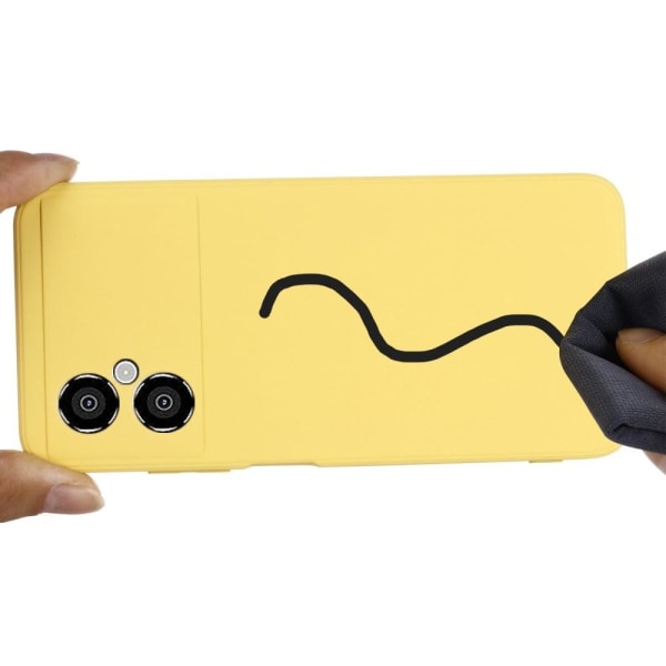 Matte Liquid Xiaomi Poco M4 5G silikone cover - Gul Yellow