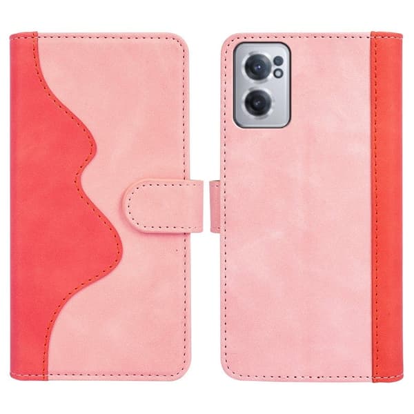 Tofarget lærdeksel for OnePlus Nord CE 2 5G - Rosa Pink