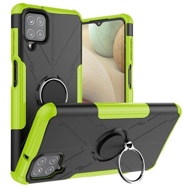 Kickstand-skydd med magnetisk platta för Samsung Galaxy A12 5G - Grön Grön