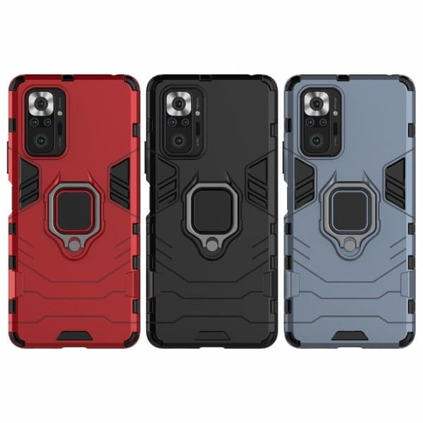 Ring Guard-etui - Xiaomi Redmi Note 10 Pro - Svart Black