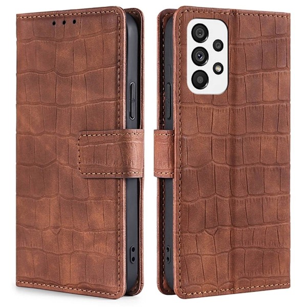 Croco Samsung Galaxy A73 skal - Brun Brun
