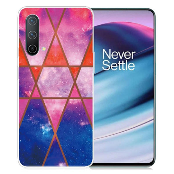 Marble OnePlus Nord CE 5G Suojakotelo - Rose / Oranssi / Sininen Multicolor