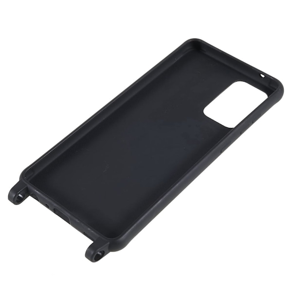 Ohut TPU-kotelo, jossa on mattapinta ja säädettävä hihna Samsung Galaxy A52s 5G / A52 5G / A52 - Musta Black