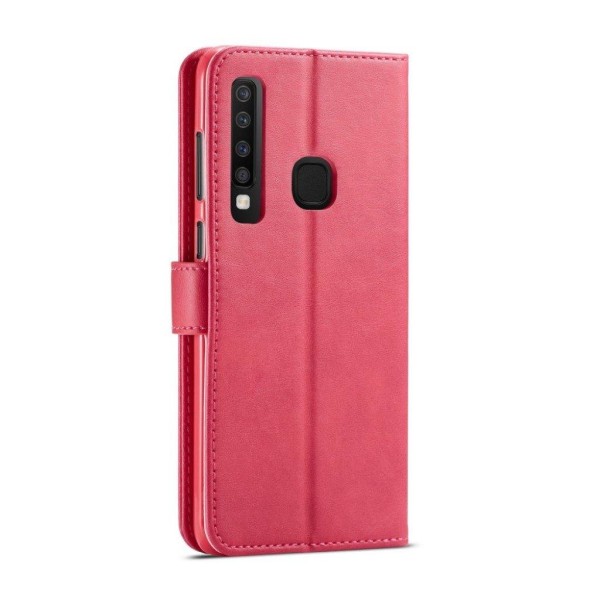 LC.IMEEKE Samsung Galaxy A9 (2018) tegnebogsstil læder flip etui - Rosa Pink