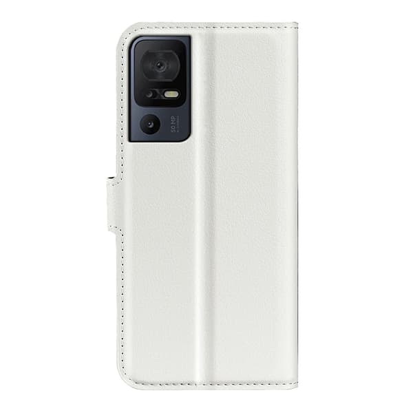 Klassisk TCL 40 SE flip etui - Hvid White
