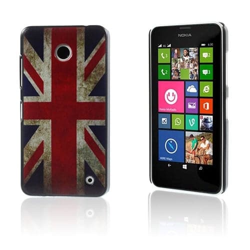 Persson Nokia Lumia 630/635 Deksel - Retro Union Jack Flagg Multicolor