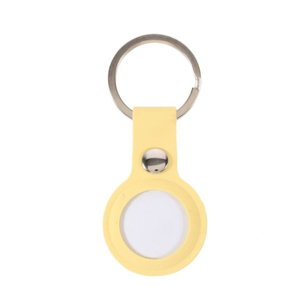 AirTags silicone buckled closure cover - Light Yellow Gul
