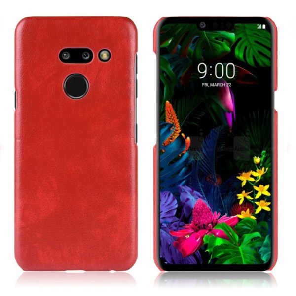 LG G8 ThinQ litsi pintainen suojakotelo  - Punainen Red