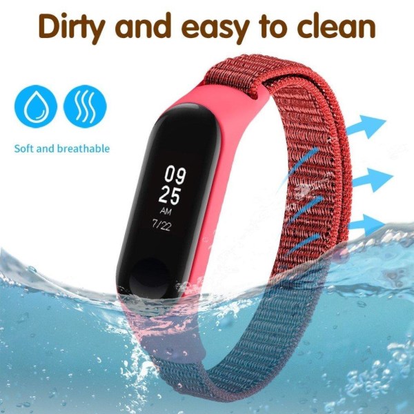 Xiaomi Mi Smart Band 4 / 3 loop nylon watch band - Red Red