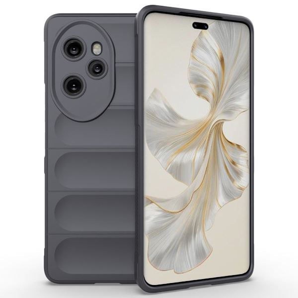 Blødt grebsformet Honor 100 Pro cover - Mørkegrå Silver grey