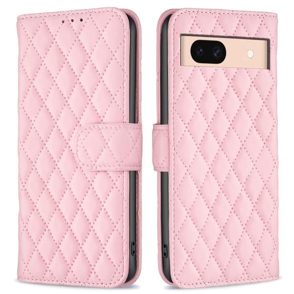 Rombuskuvioinen matta läppäkotelo Google Pixel 8A - Pinkki Pink