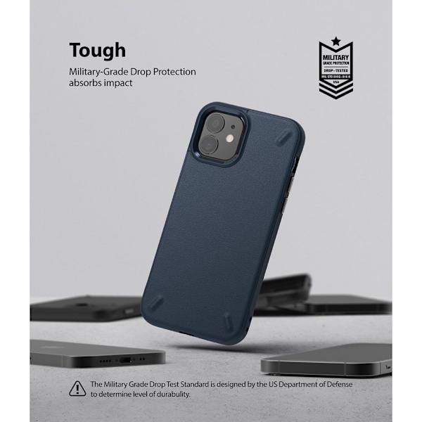 Ringke ONYX - iPhone 12 mini - Tummanharmaa Black