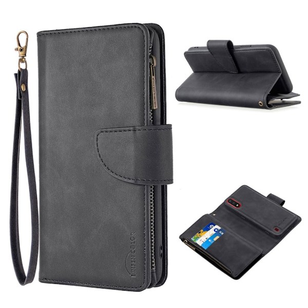 Premium Wallet Samsung Galaxy A01 etui - Sort Black