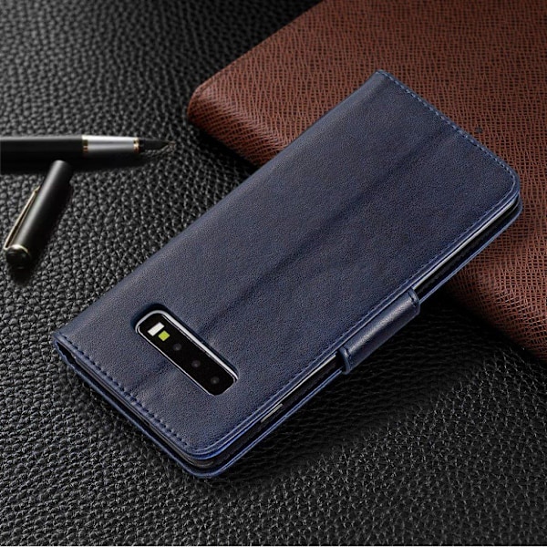 Butterfly Samsung Galaxy S10 Plus etui - Blå Blue