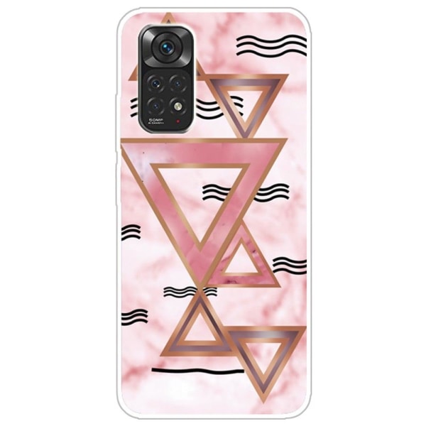 Marble Xiaomi Redmi Note 11 Pro 5G Suojakotelo - Rose Colored Triangles Pink