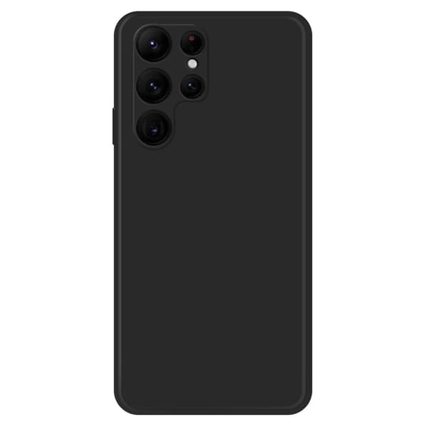 Skråt gummicover mod fald til Samsung Galaxy S22 Ultra - Sort Black
