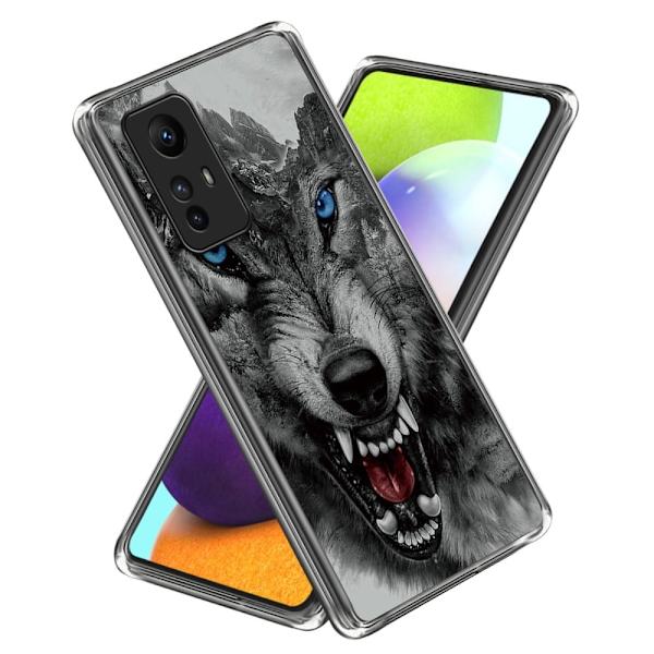 Deco Xiaomi Redmi Note 12S kotelot - Hurja Susi Silver grey
