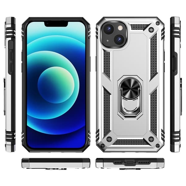 Bofink Combat iPhone 14 Etui - Sølv Silver grey