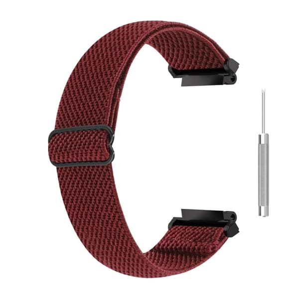 Amazfit T-Rex 2 nylonklokkerem i etnisk stil - Vinrød Red