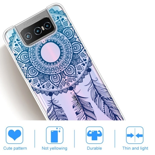 Deco Asus Zenfone 7 Pro cover - Blå Blue