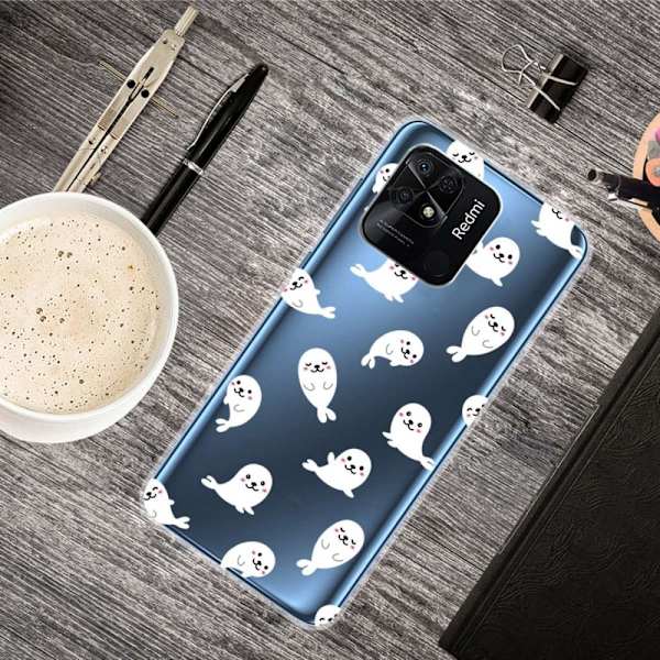 Deco Xiaomi Redmi 10C skal - Sälar Vit