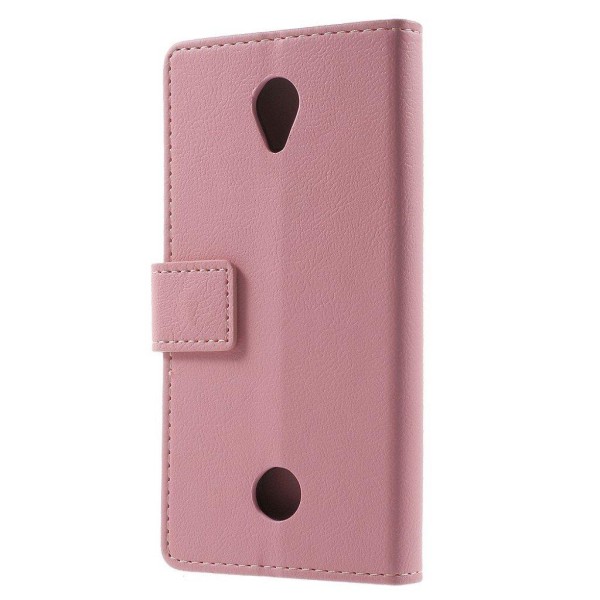 Acer Liquid Zest læder-etui m. indbygget stander - Pink Pink