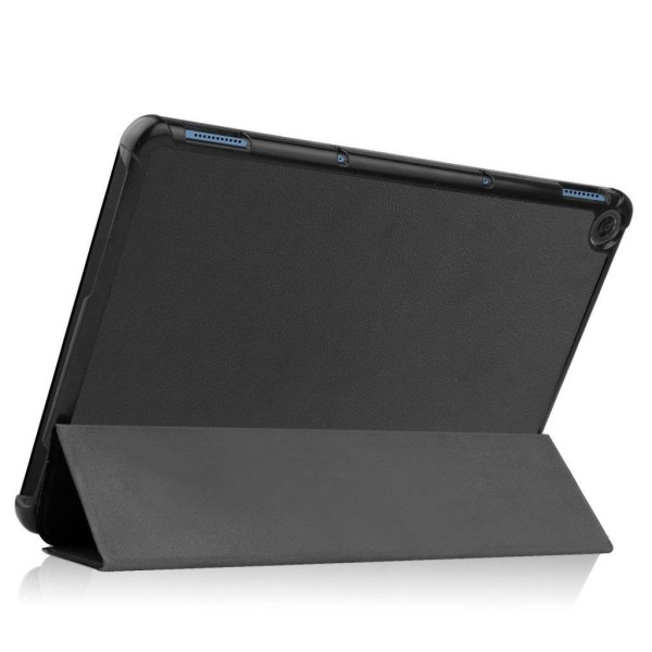 Lenovo Chromebook Duet litchi läder flip fodral - svart Svart