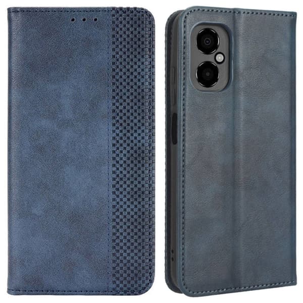 Bofink Vintage Xiaomi Poco M4 5G Læretui - Blå Blue