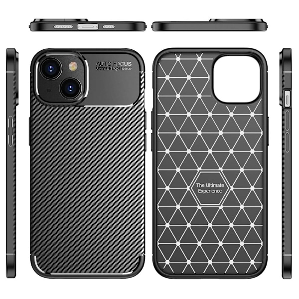 Carbon Shield iPhone 14 skal - Blå Blå