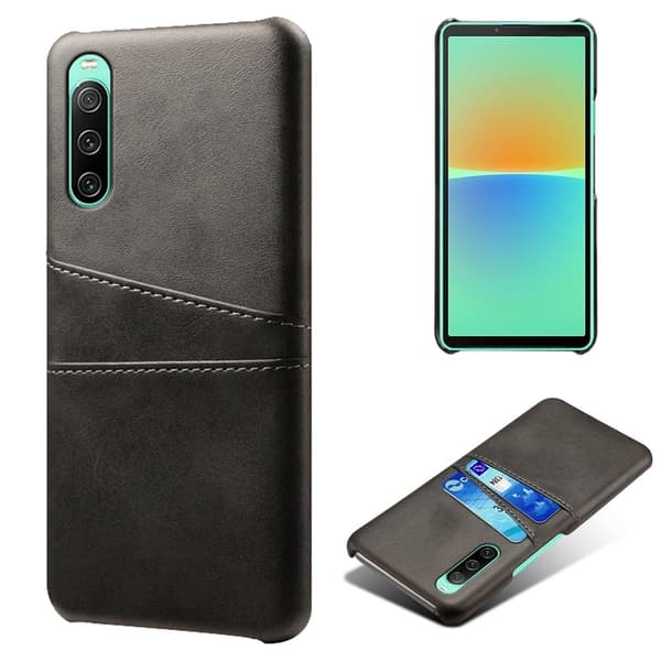 Dual Card Sony Xperia 10 IV kotelot - Musta Black
