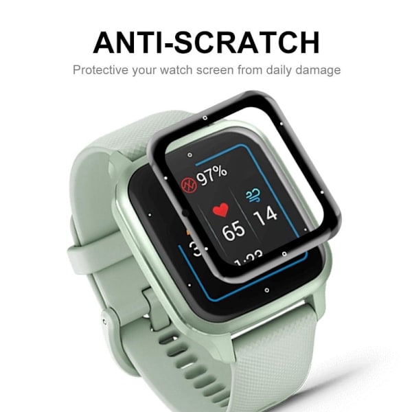 2 stk HAT-PRINCE Garmin Venu Sq 2 HD skærmbeskytter - Music Edition Transparent