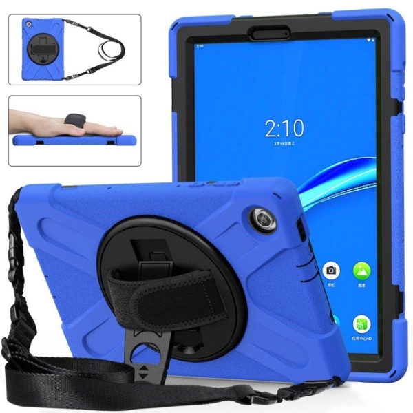 Lenovo Tab M10 HD Gen 2 360 graders kickstand + silikone hybrid-etui - Blå Blue