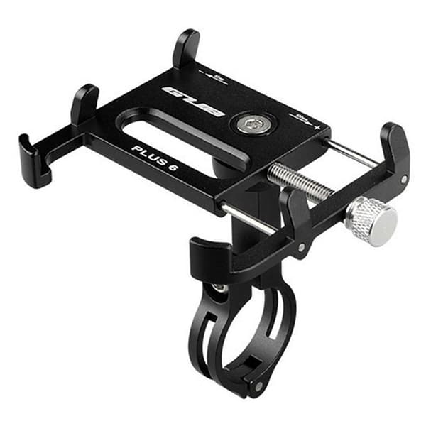 GUB PLUS 6 telefonholder til cykelmontering i aluminium - Sort Black