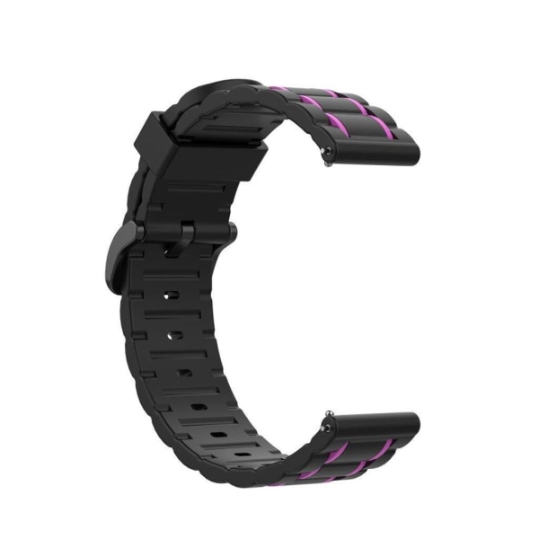 Wavy silicone watch band for Garmin watch - Purple Purple