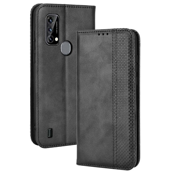Bofink Vintage läder Blackview A50 fodral - Svart Svart