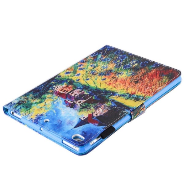 iPad (2018) Printet Mønster PU læder flip etui - Countryside Multicolor