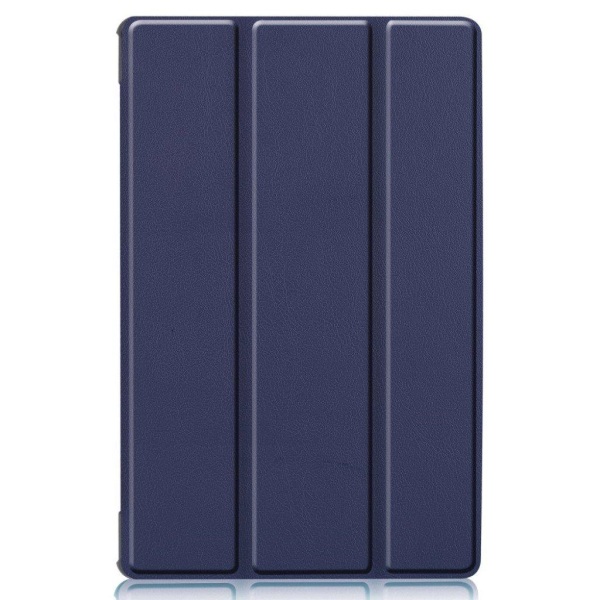 Lenovo Tab M10 FHD Plus durable tri-fold leather case - Dark Blu Blå