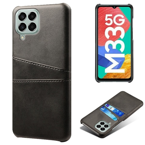 Samsung Galaxy M33 5G skal med korthållare - Svart Svart