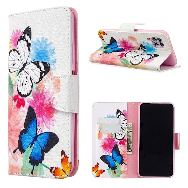 Wonderland Huawei P40 Lite / Nova 6 SE veske - Sommerfugl Multicolor