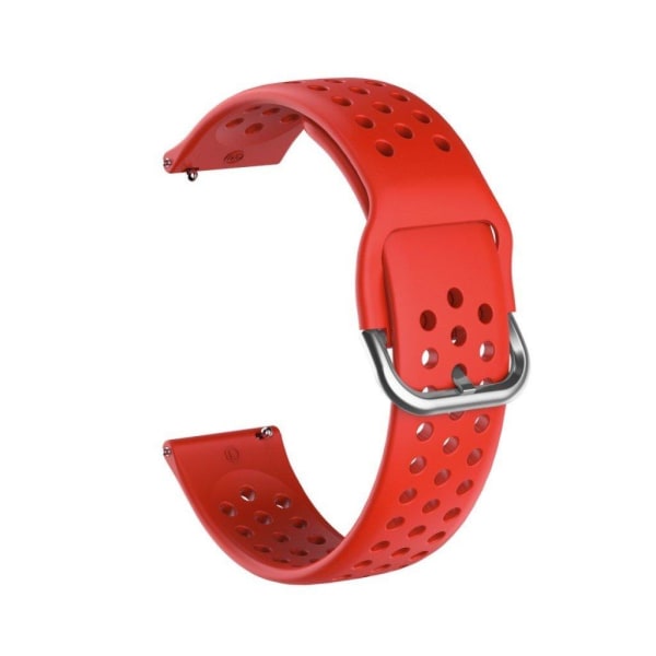 Silicone Watchband for Amazfit Youth and Huawei Watch GT 2 42mm - Red Röd