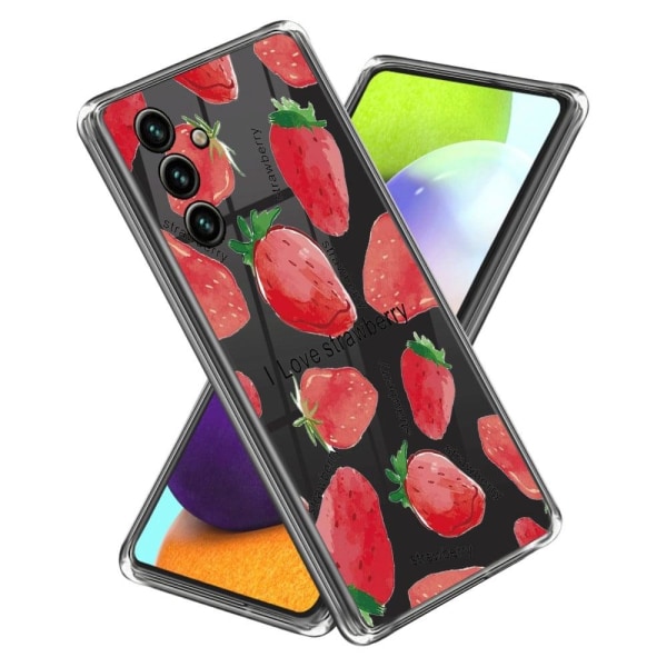 Deco Samsung Galaxy A34 5G Etui - Jordbær Red
