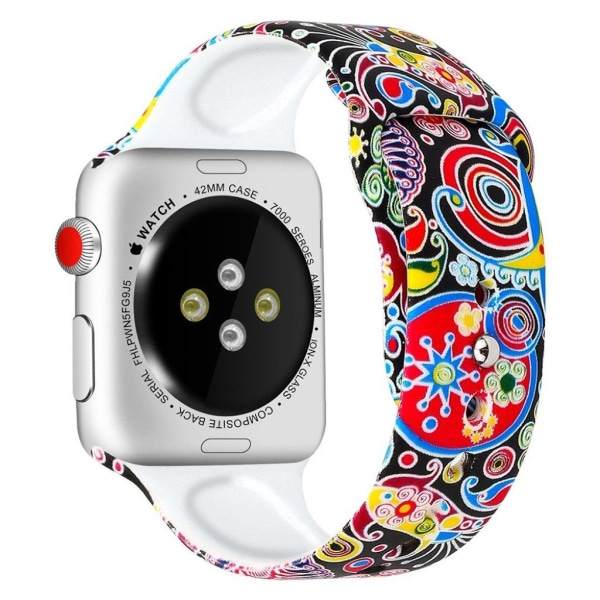 Apple Watch Series 4 40mm mönstrat klockband - Stil C multifärg
