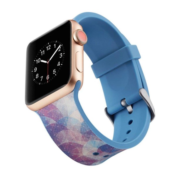 Apple Watch Series 4 40mm soft silicone watch band - Colorful Ci multifärg