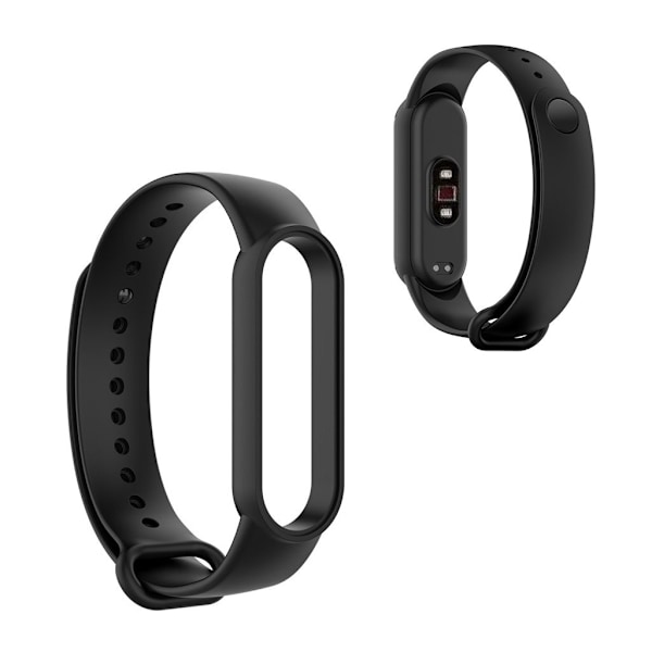 Xiaomi Mi Smart Band 6 / 5 blank silikone-urrem - Sort Black