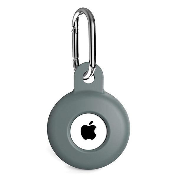 AirTags A001 silikonikotelo - Harmaa Silver grey