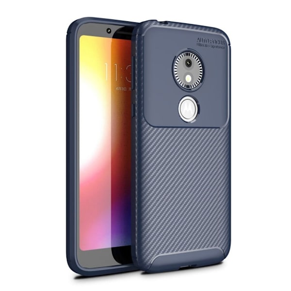 Motorola Moto E5 Play etui i kulfiber - Blå Blue