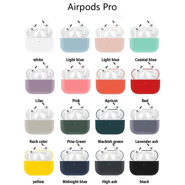AirPods Pro ultratyndt silikoneetui - Sort Black