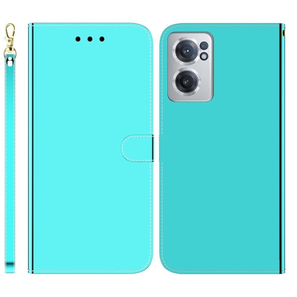 Mirror OnePlus Nord CE 2 5G flip case - Cyan Green